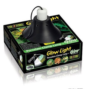 PT2056 PORCELAIN CLAMP LAMP + GLOW REFLECTOR LARGE