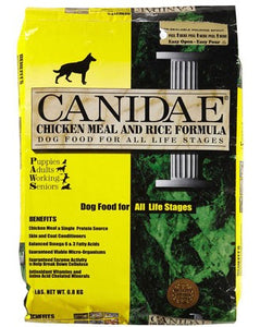 CANIDAE CHICKEN MEAL AND RICE DRY DOG 30LB
