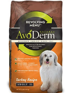 AVODERM NATURAL REVOLVING MENU TURKEY 4LB