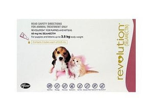 REVOLUTION FOR PUPPIES AND KITTENS LESS THAN 2.5KG (3 TUBES)