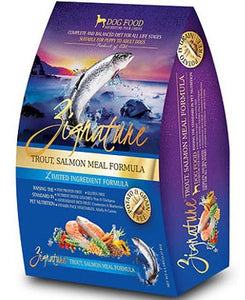 ZIGNATURE TROUT AND SALMON DRY DOG FOOD 13.5LB