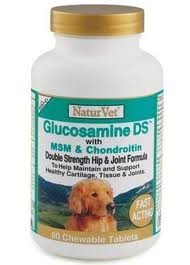 NaturVet Glucosamine Double Strength With MSM & Condroitin 60tab