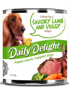 DD Savory Lamb and Veggy Canned Dog Food 700g X 12cans