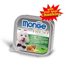 Monge Dog Fresh Pate with Chicken and Vegetables 100g- 32 trays