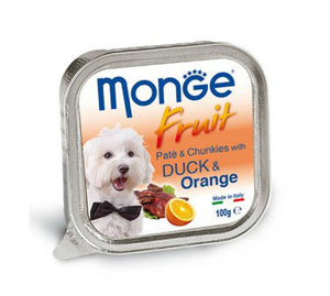 Monge Dog Duck with Orange 100g- 32 trays