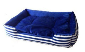 Haobay Blue Stripe Pet Bed