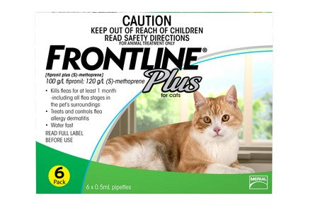 FRONTLINE PLUS FOR CATS (6 TUBES)