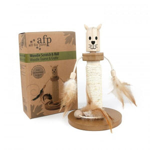 AFP Woodie Scratch & Roll Cat Scratcher