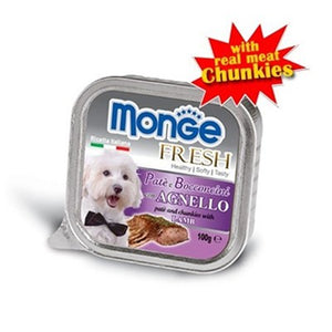 Monge Dog Fresh Pate with Lamb 100g- 32 trays