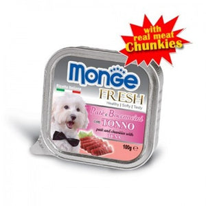 Monge Dog Fresh Pate with Tuna 100g- 32 trays