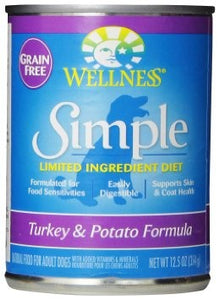 WELLNESS SIMPLE FOOD SOLUTIONS TURKEY AND POTATO CANNED 354G