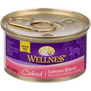 Wellness Cubed Salmon Cat Canned recipe 3oz