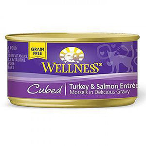 Wellness Cubed Turkey & Salmon Cat Canned recipe 85g