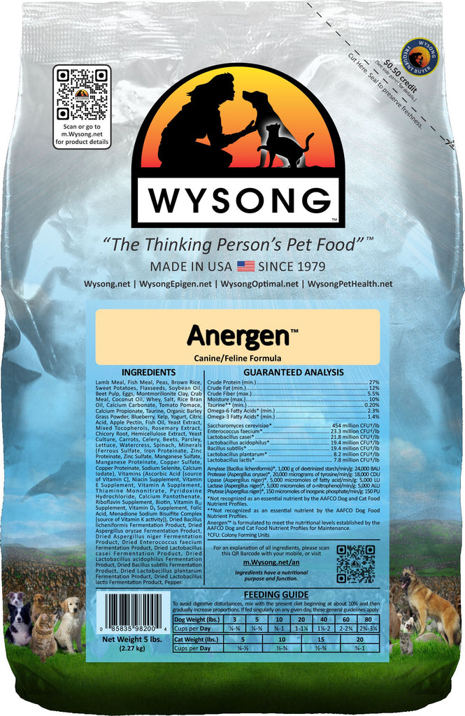 Wysong Anergen Dry Dog & Cat Food 5Lb