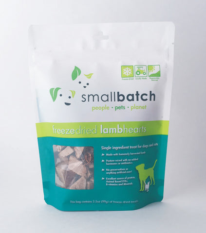 Small Batch Freeze Dried Lamb Heart Treat (3.5oz)