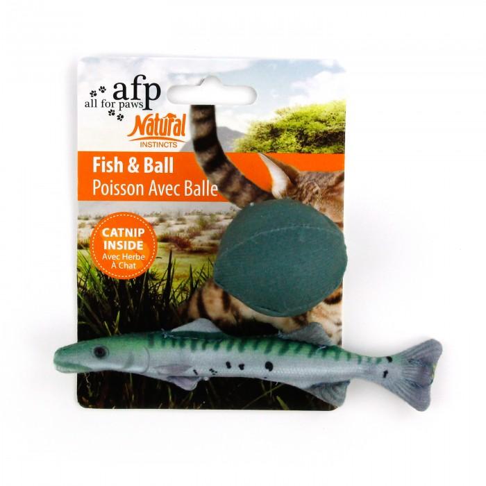 All For Paws Fish & Ball Toy