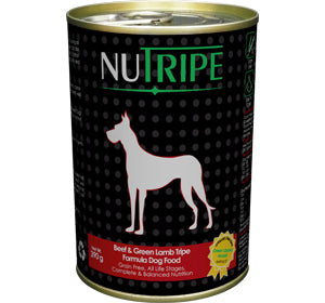 Nutripe Classic Beef & Green Tripe w GLM Dog 390g (24/carton)