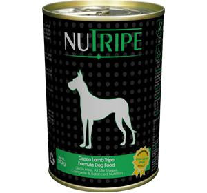 Nutripe Green Lamb Tripe Formula Dog Food 390g