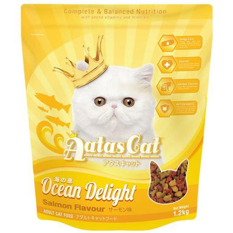 Aatas Cat Ocean Delight Dry Cat Food (Salmon Flavour) 1.2kg