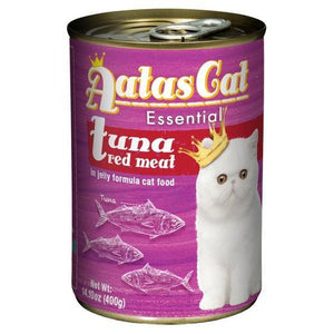 Aatas Cat Essential Tuna Red Meat in Jelly Canned Cat Food 400g (24pcs)