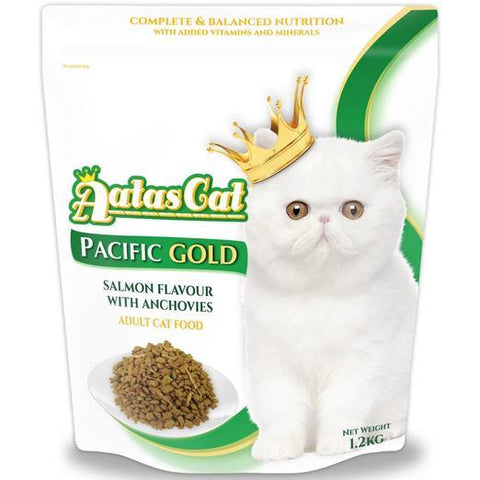 Aatas Cat Pacific Gold Salmon Flavour with Anchovies Dry Cat Food 1.2kg