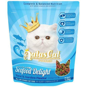 Aatas Cat Seafood Delight Dry Cat Food (Tuna & Sardine Flavour) 1.2kg