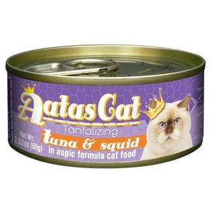 Aatas Cat Tantalizing Tuna & Squid in Aspic Canned Cat Food 80g (24pcs)