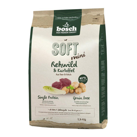 Bosch High Premium Soft+ Mini Roe Deer & Potato Grain Free Dry Dog Food