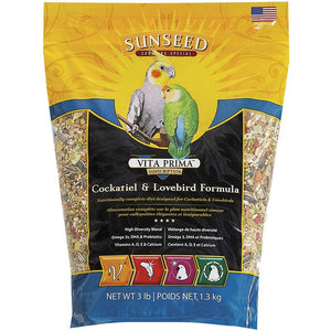 Sunseed Vita Prima Sunscription Cockatiel & Lovebird Formula 3lb