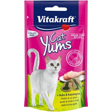 Vitakraft Cat Yums Chicken & Cat Grass 40g (9pcs/carton)