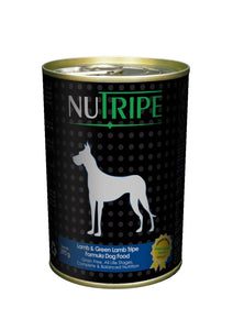 Nutripe Classic Lamb & Green Tripe w GLM Dog 390g (24/carton)