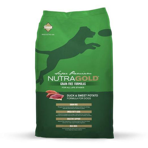 NutraGold Holistic Grain-Free Duck & Sweet Potato (2.25kg, 13.6kg)