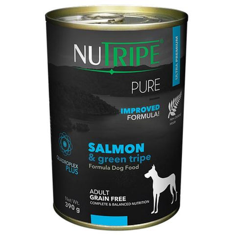 Nutripe Classic Salmon & Green Tripe w GLM Dog 390g (24/carton)