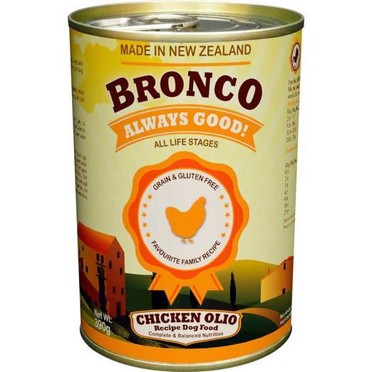 Bronco Chicken Olio Recipe Dog Food 390g (24pcs)