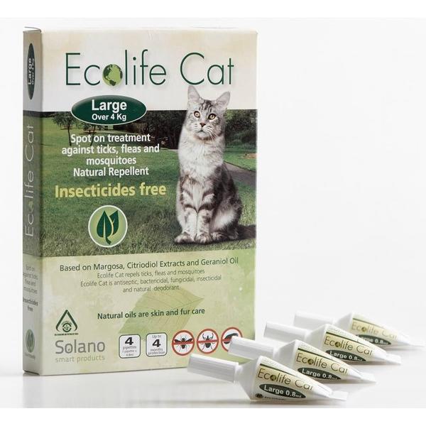 Solano Ecolife Cat Spot On Flea Control Solution