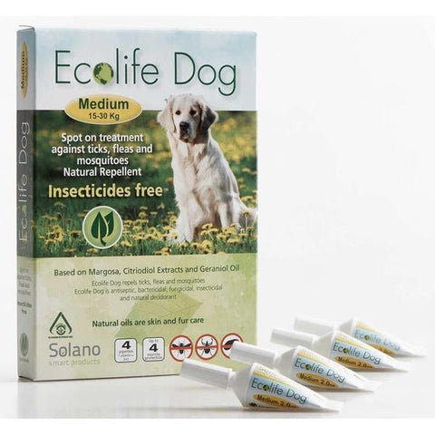 Solano Ecolife Dog Spot On Flea Control Solution