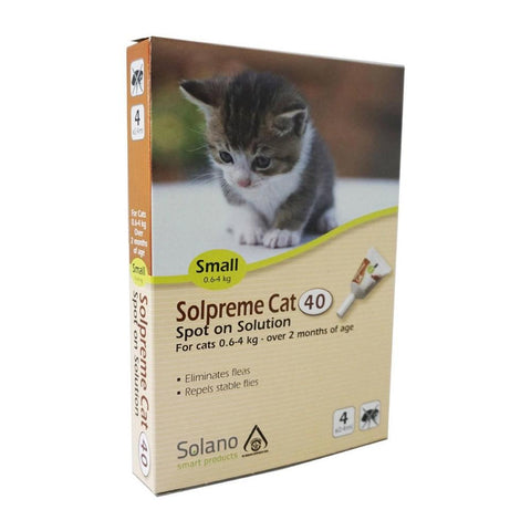 Solano Solpreme Cat Spot On Flea Control Solution